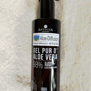 GEL CORPOREL PURO 250 ml PREMIUM flacon avec pompe et position « ouvert »/« fermé »